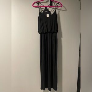 NWT - long black 2 tiered comfy flowy dress